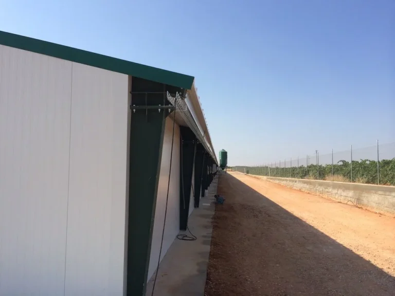 Steel agricultural building for poultry and livestock
